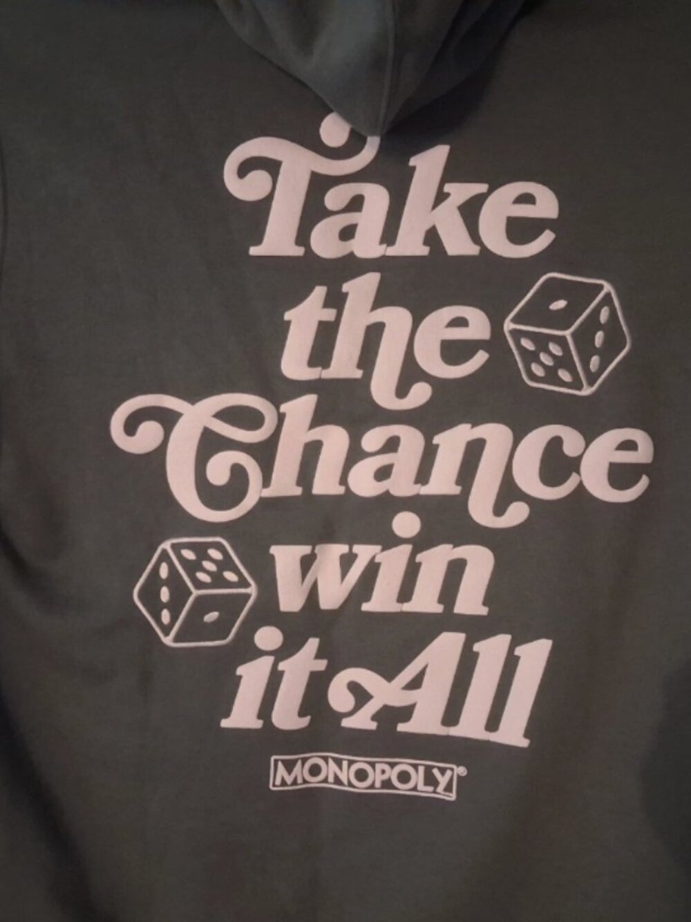 Monopoly mens Graphic Hoodie size Large Mint long sleeve Kangaroo pockets - Picture 6 of 9
